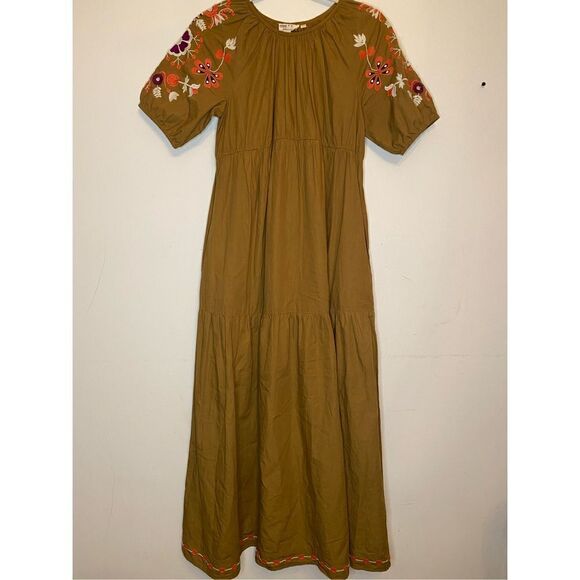 Anthropologie-  Let Me Be Embroidered Maxi Dress - Picture 5 of 6